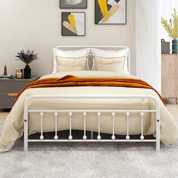 August Grove Metal Bed Frame Wayfair.co.uk